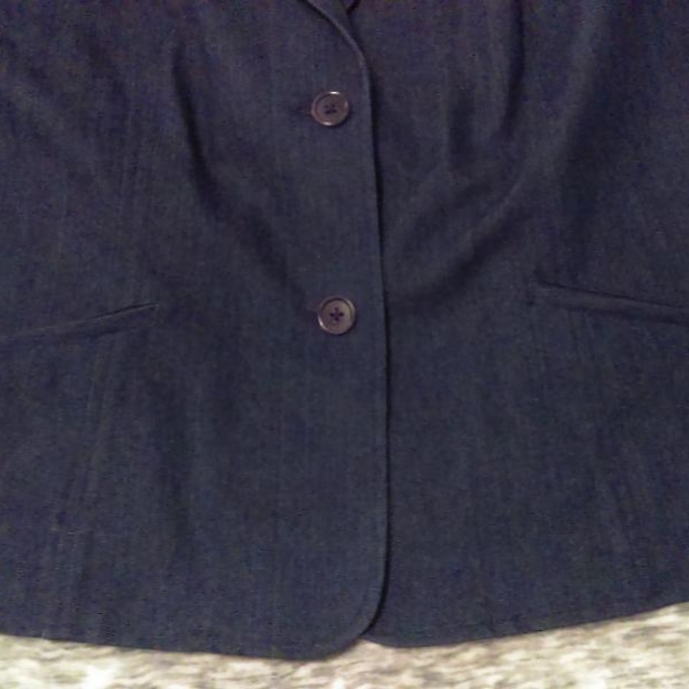 Caslon Denim blazer Large Petite - Picture 4 of 8